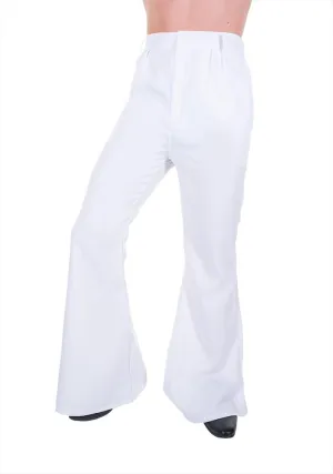 1970s White Flares for Men