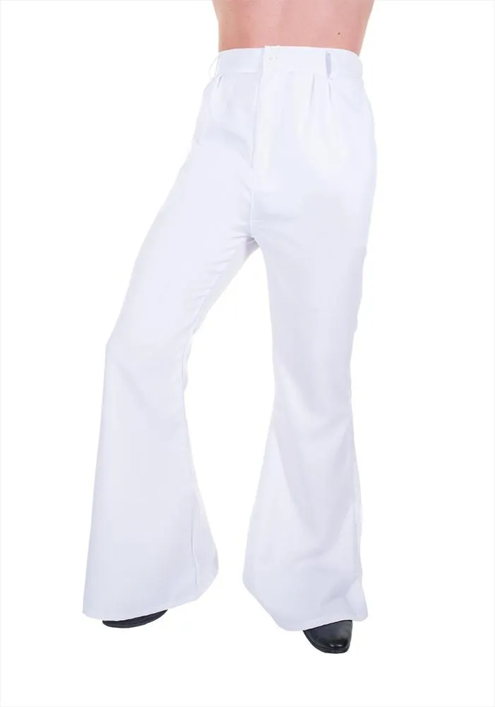1970s White Flares for Men