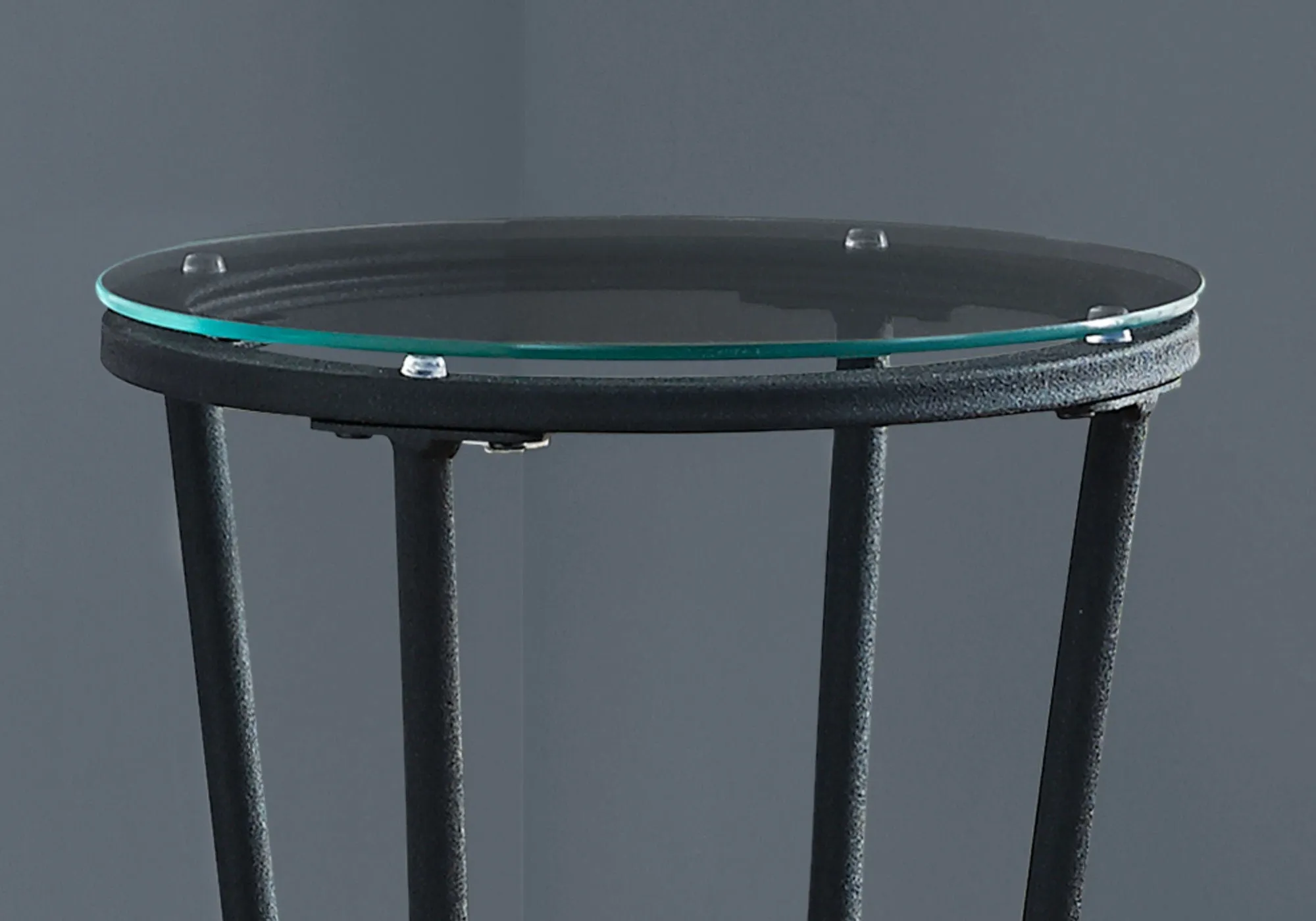 Accent Side Table, Plant Stand, Round, Contemporary & Modern - Black by Couch.com