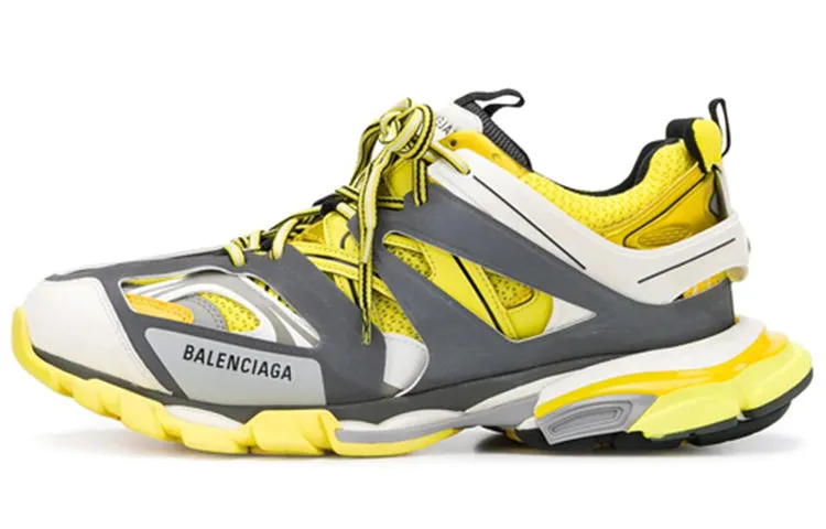 Balenciaga Track 1.0 Men Sneakers, Dark Grey/Yellow/White