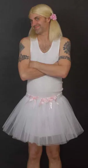 Ballerina Male Costume Tutu White