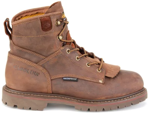 Carolina Boots 28 Series 6" Waterproof Grizzly Round Toe Boots for Men