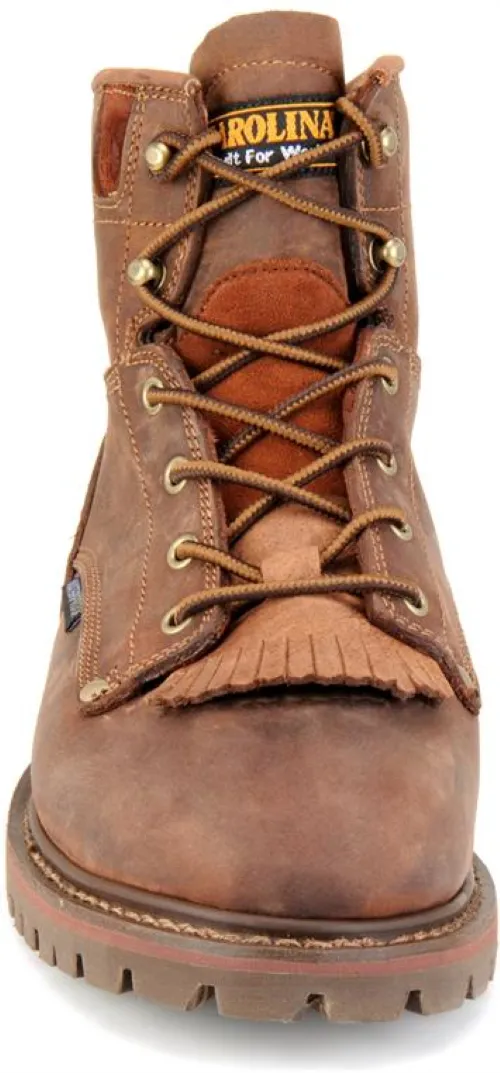 Carolina Boots 28 Series 6" Waterproof Grizzly Round Toe Boots for Men