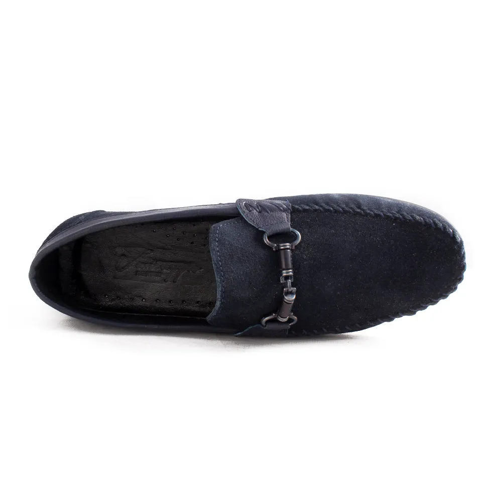 casual topsider shoes / navy / made in Turkey -7786