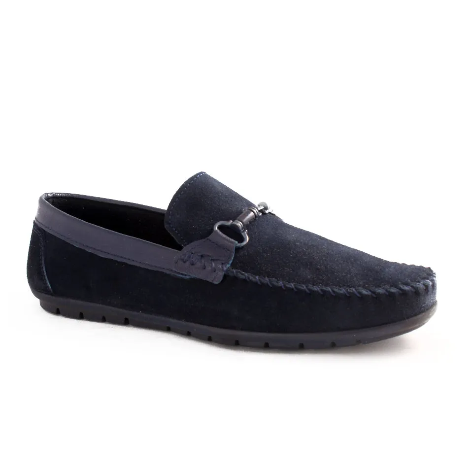 casual topsider shoes / navy / made in Turkey -7786