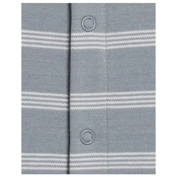 Colored Organics Baby Morgan Bodysuit - Drew Stripe/ Mist