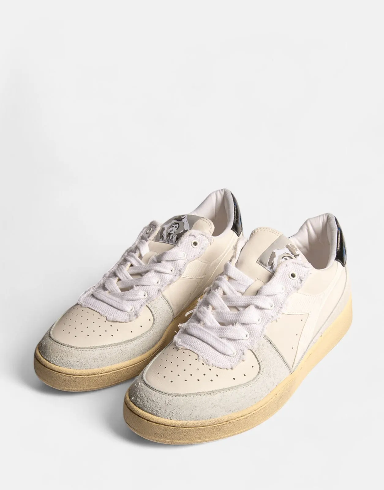 Diadora Mi Basket Low Pivot Italia White Sneakers