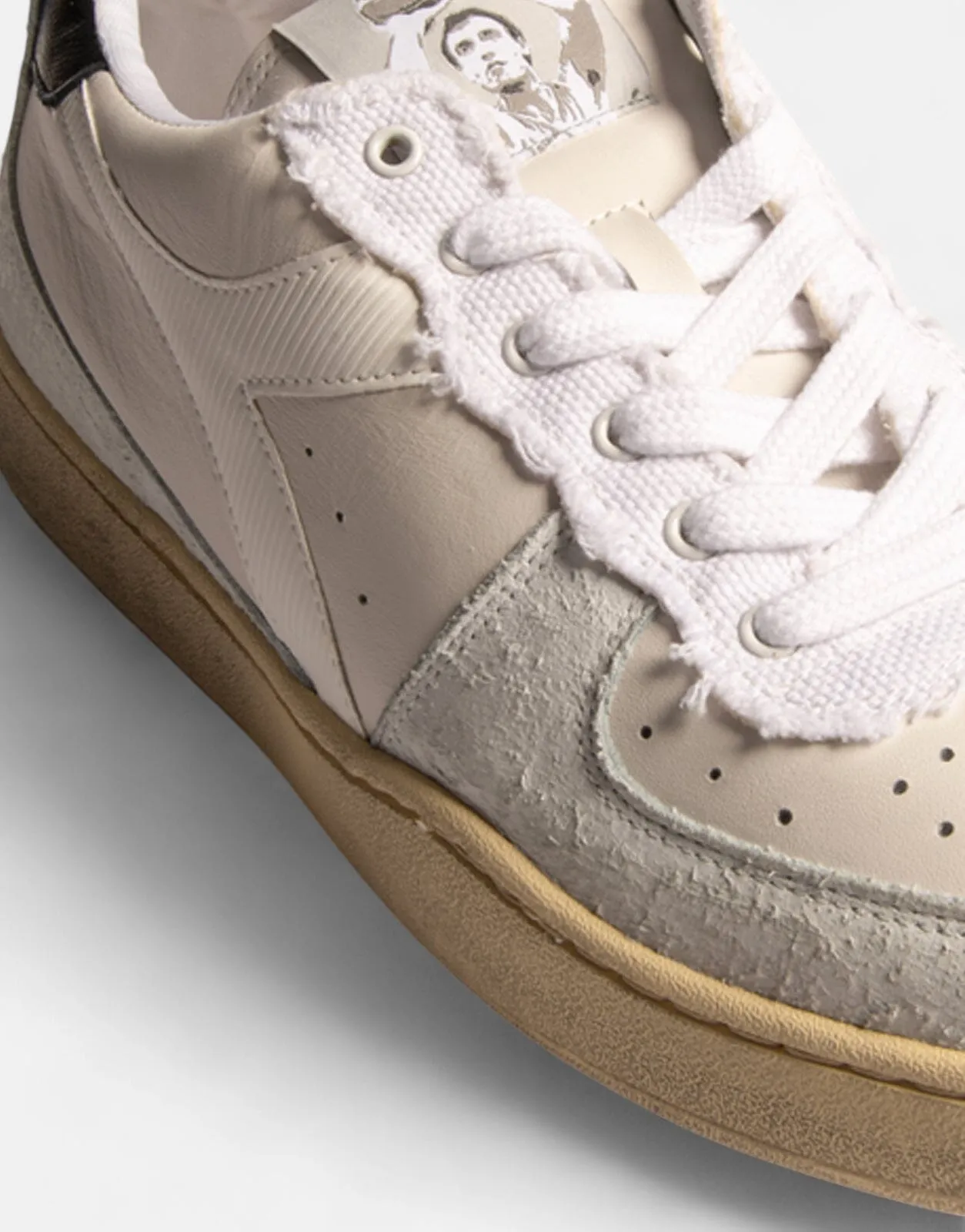 Diadora Mi Basket Low Pivot Italia White Sneakers