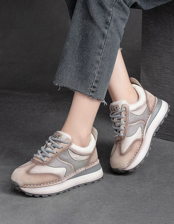 Diamond Decor Lace-up Casual Sneakers for Women