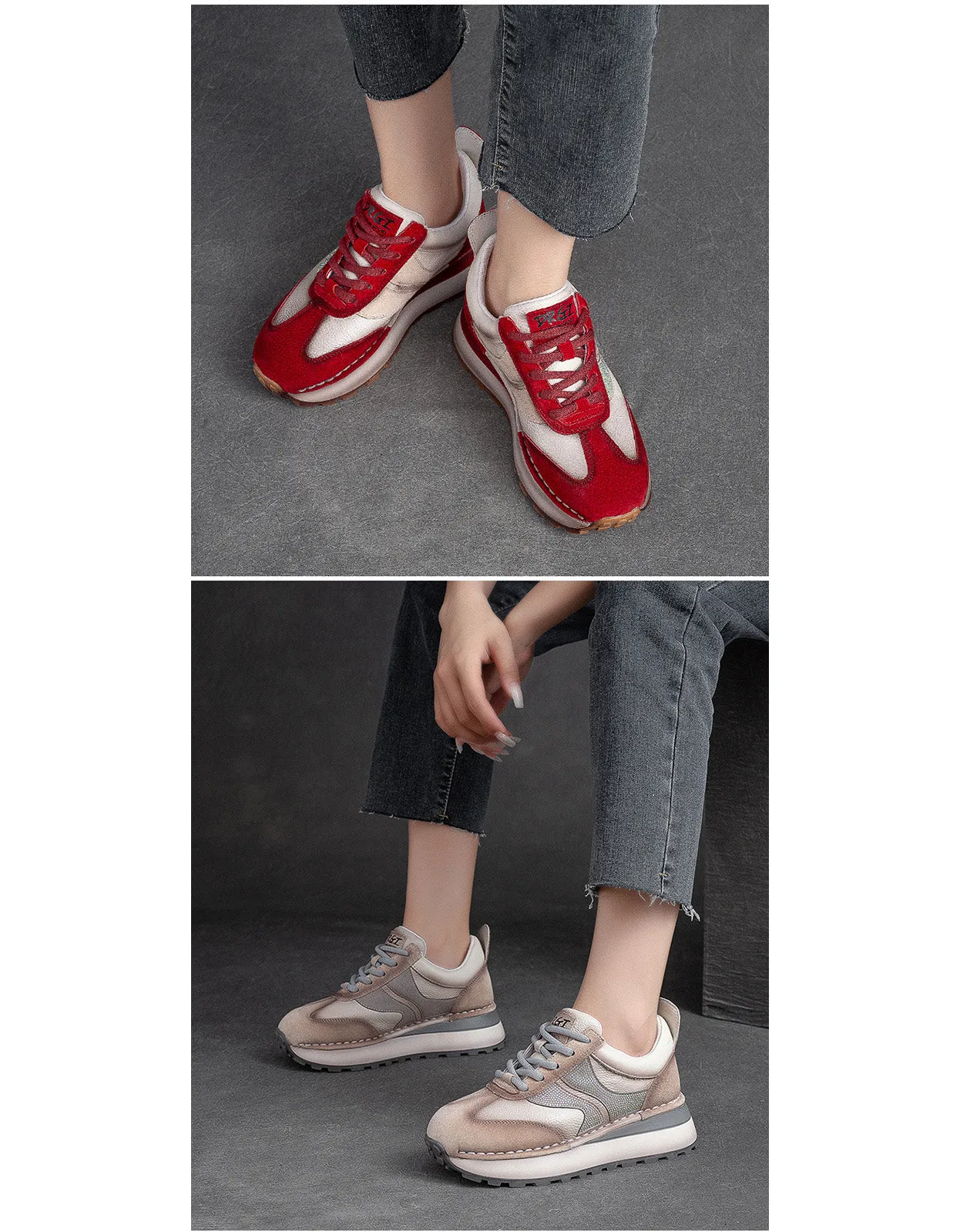 Diamond Decor Lace-up Casual Sneakers for Women