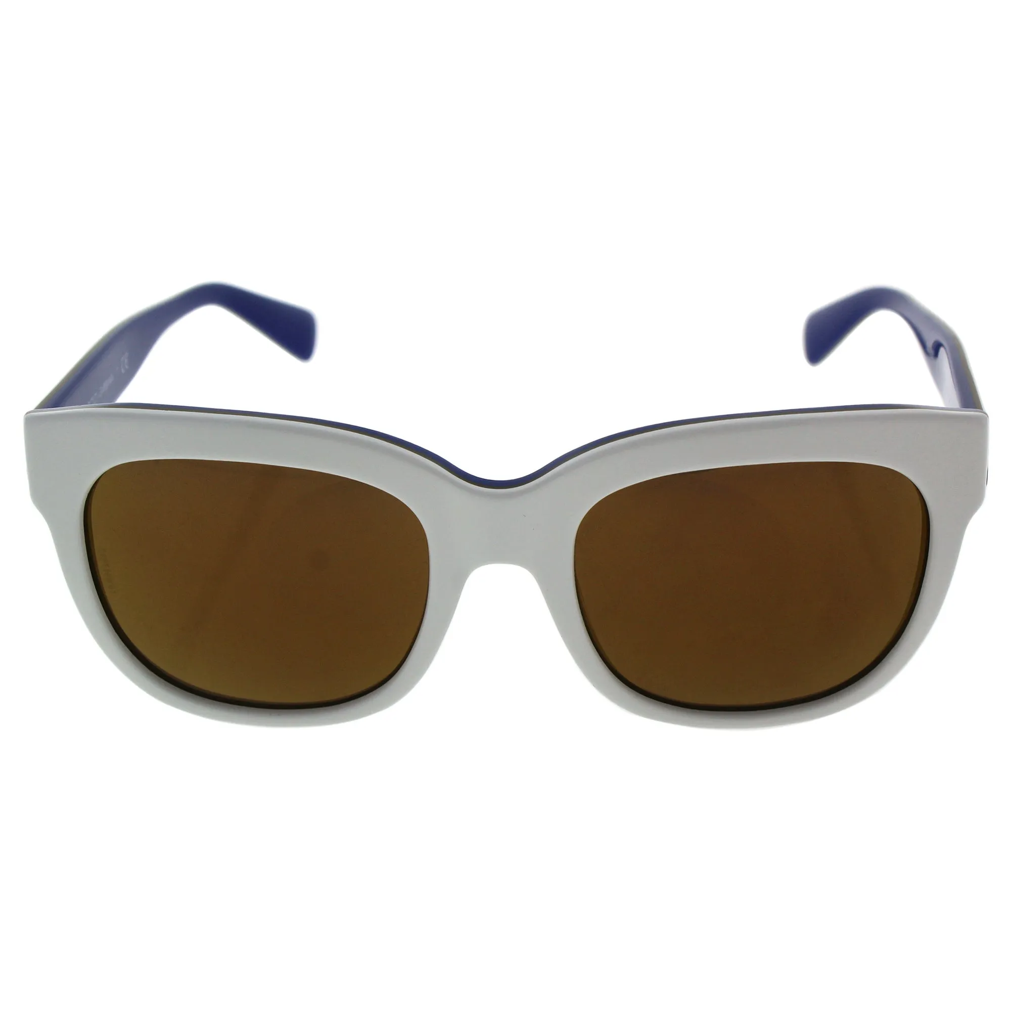 Dolce & Gabbana Women's DG4272 Sunglasses Top White / Gold / Blue / Brown Mirror Bronze 53mm