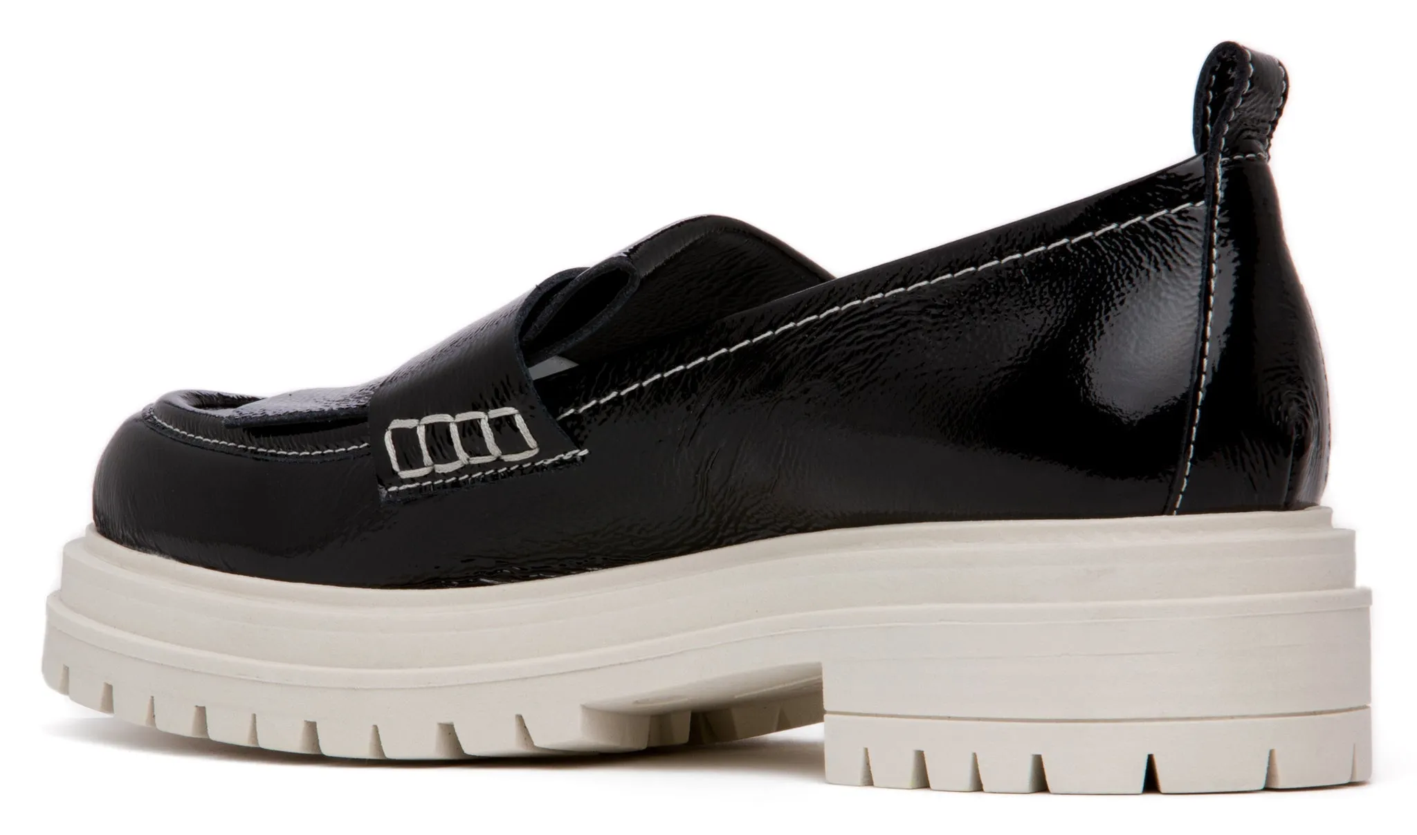 Federica Sky Blue Leather Loafer