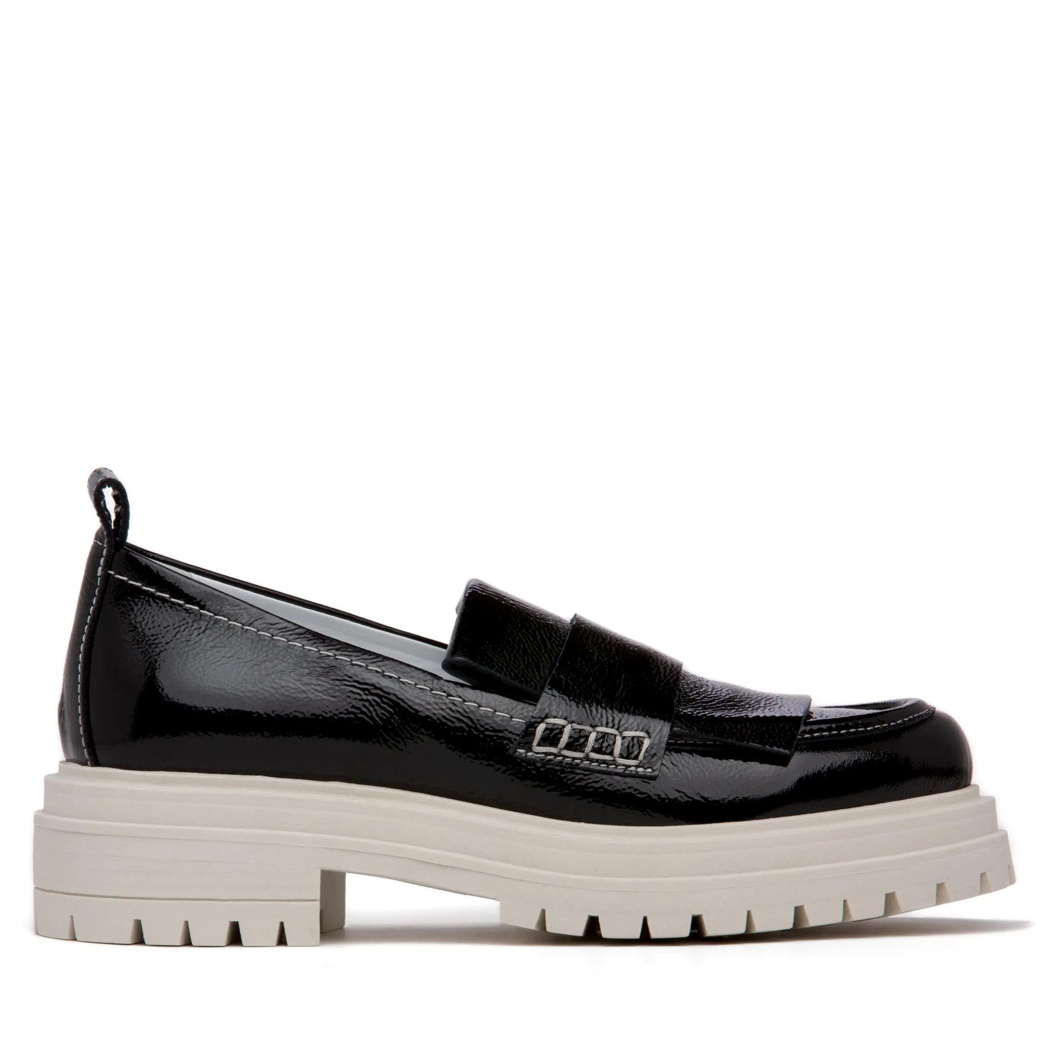 Federica Sky Blue Leather Loafer