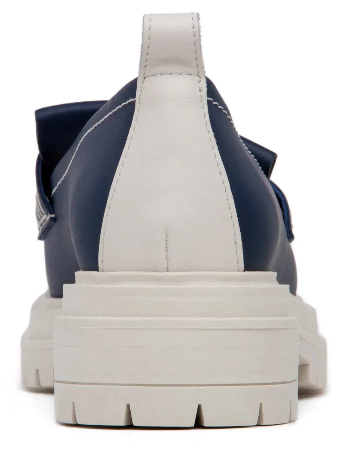 Federica Sky Blue Leather Loafer