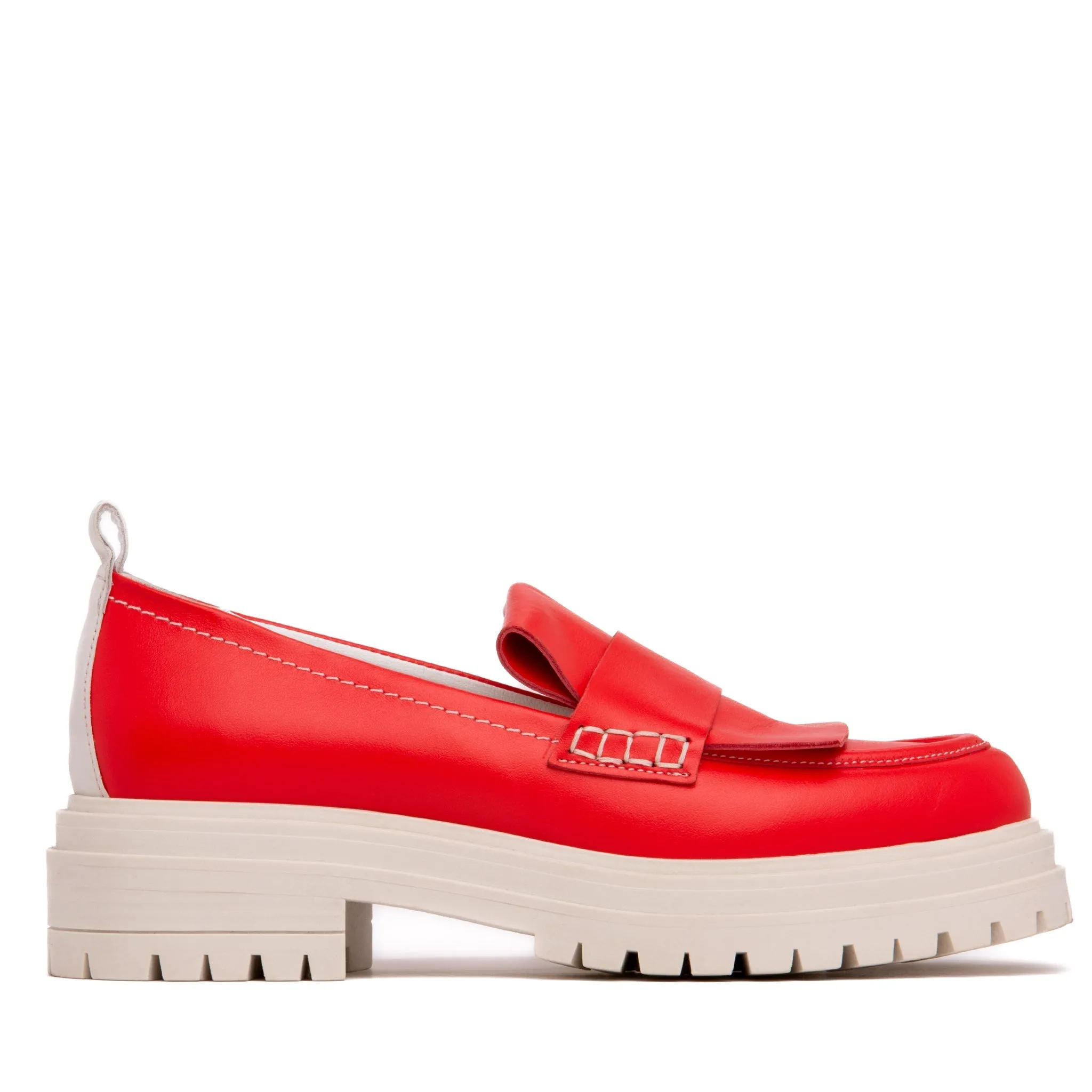 Federica Sky Blue Leather Loafer
