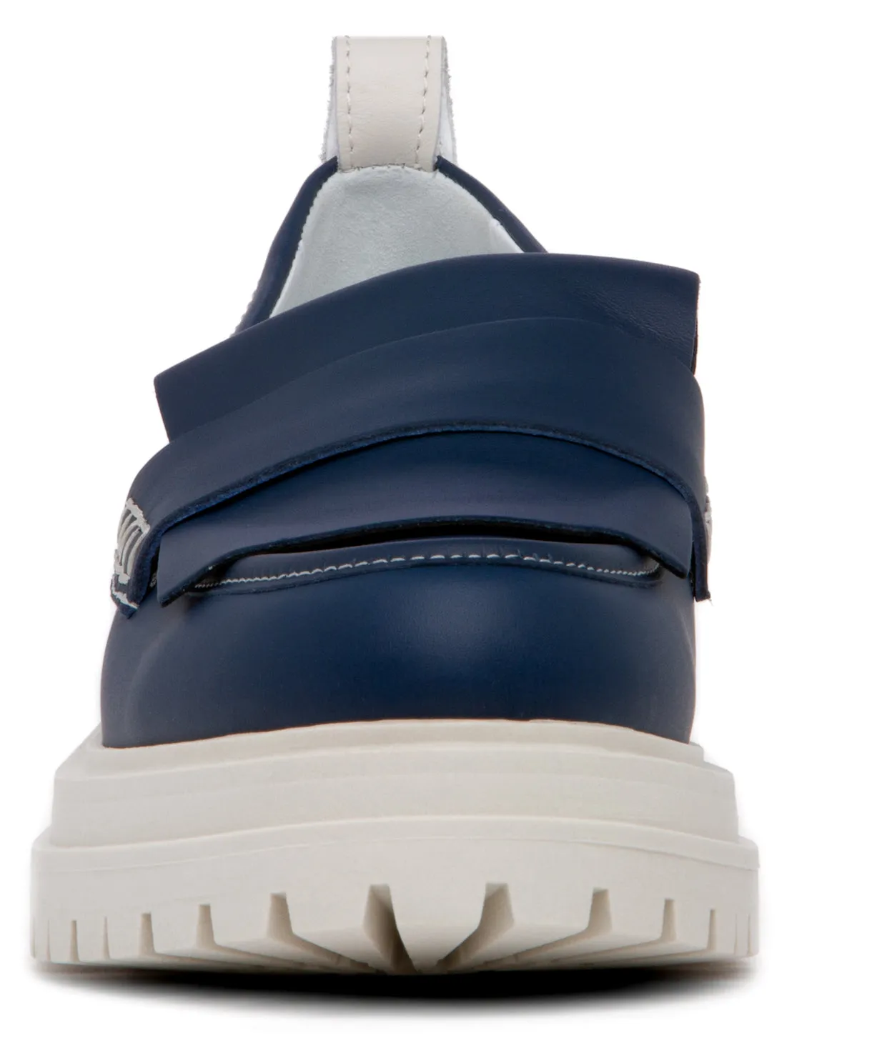 Federica Sky Blue Leather Loafer