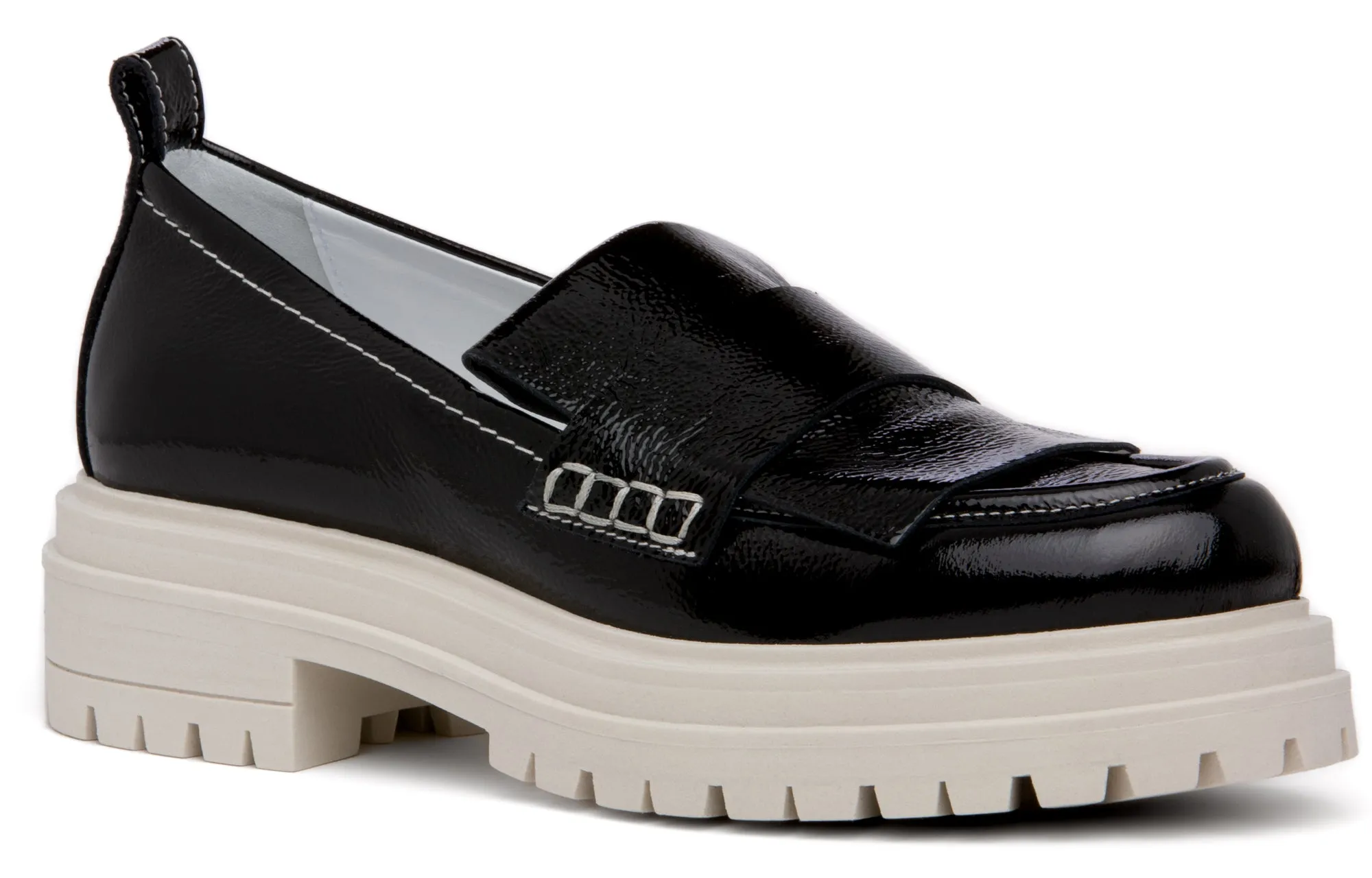 Federica Sky Blue Leather Loafer