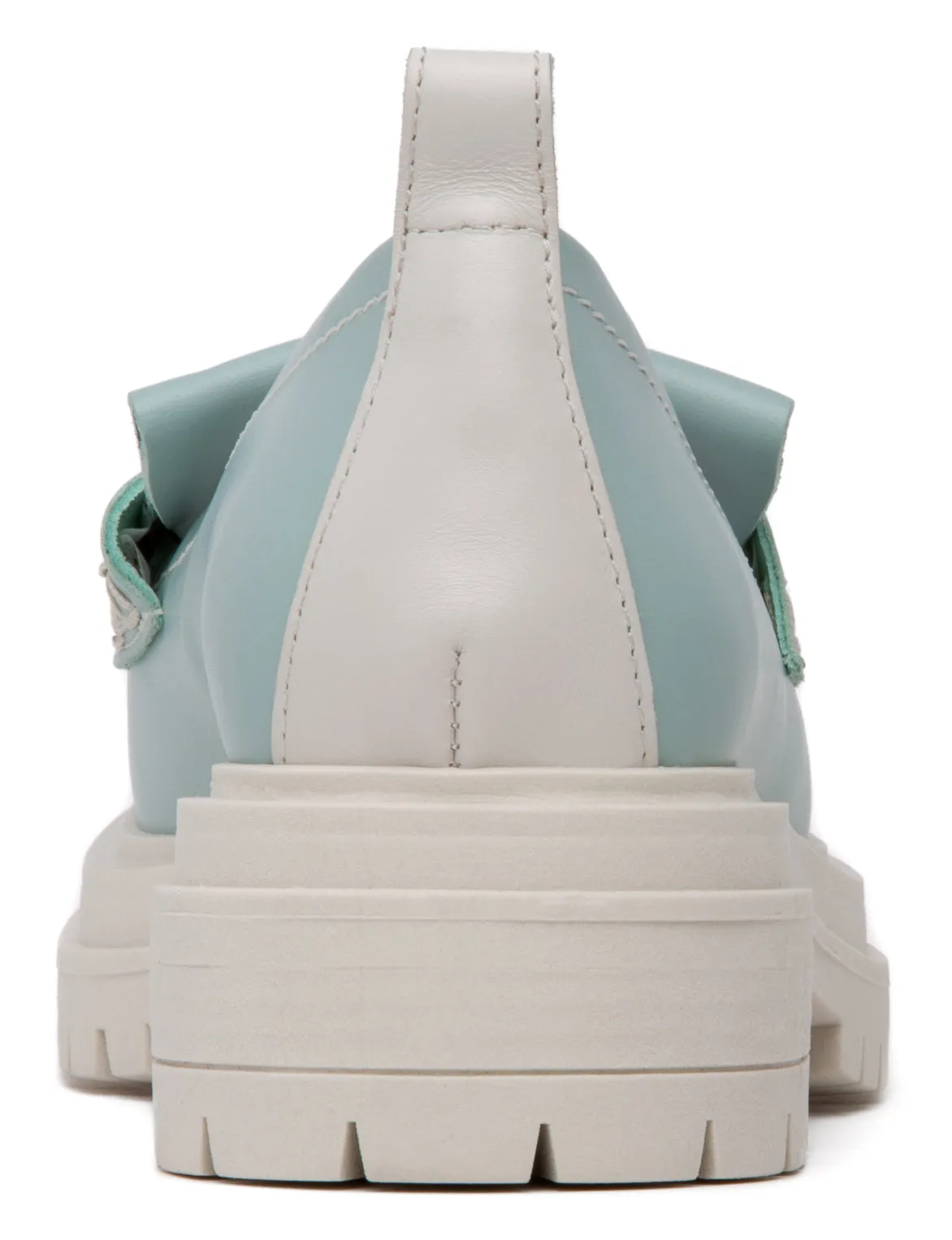 Federica Sky Blue Leather Loafer