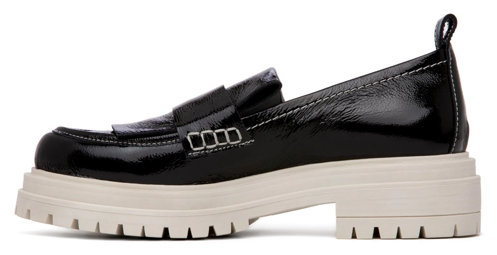 Federica Sky Blue Leather Loafer