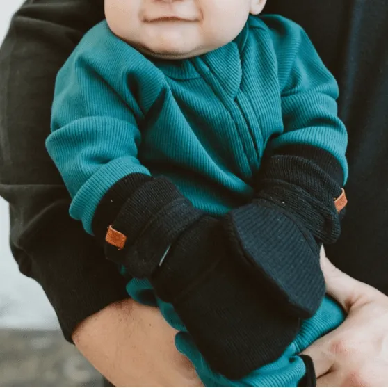 Goumi Cotton Knit Baby Stay-on Mitts