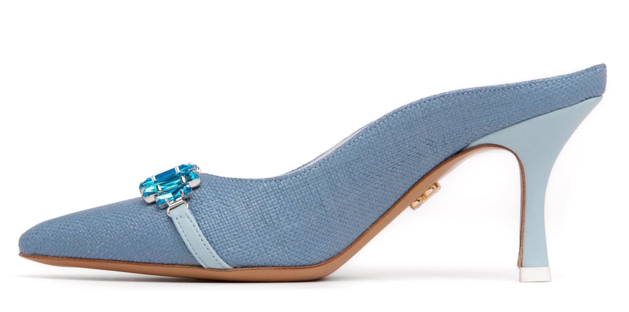 Graziela Off-White Canvas Mule