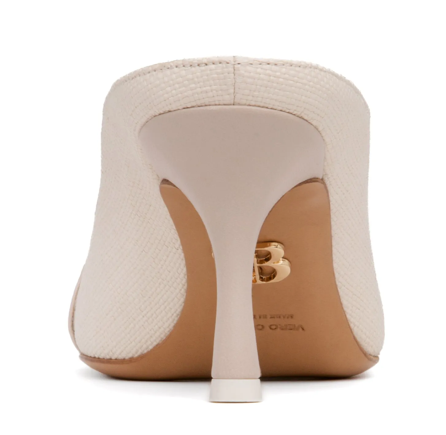 Graziela Off-White Canvas Mule