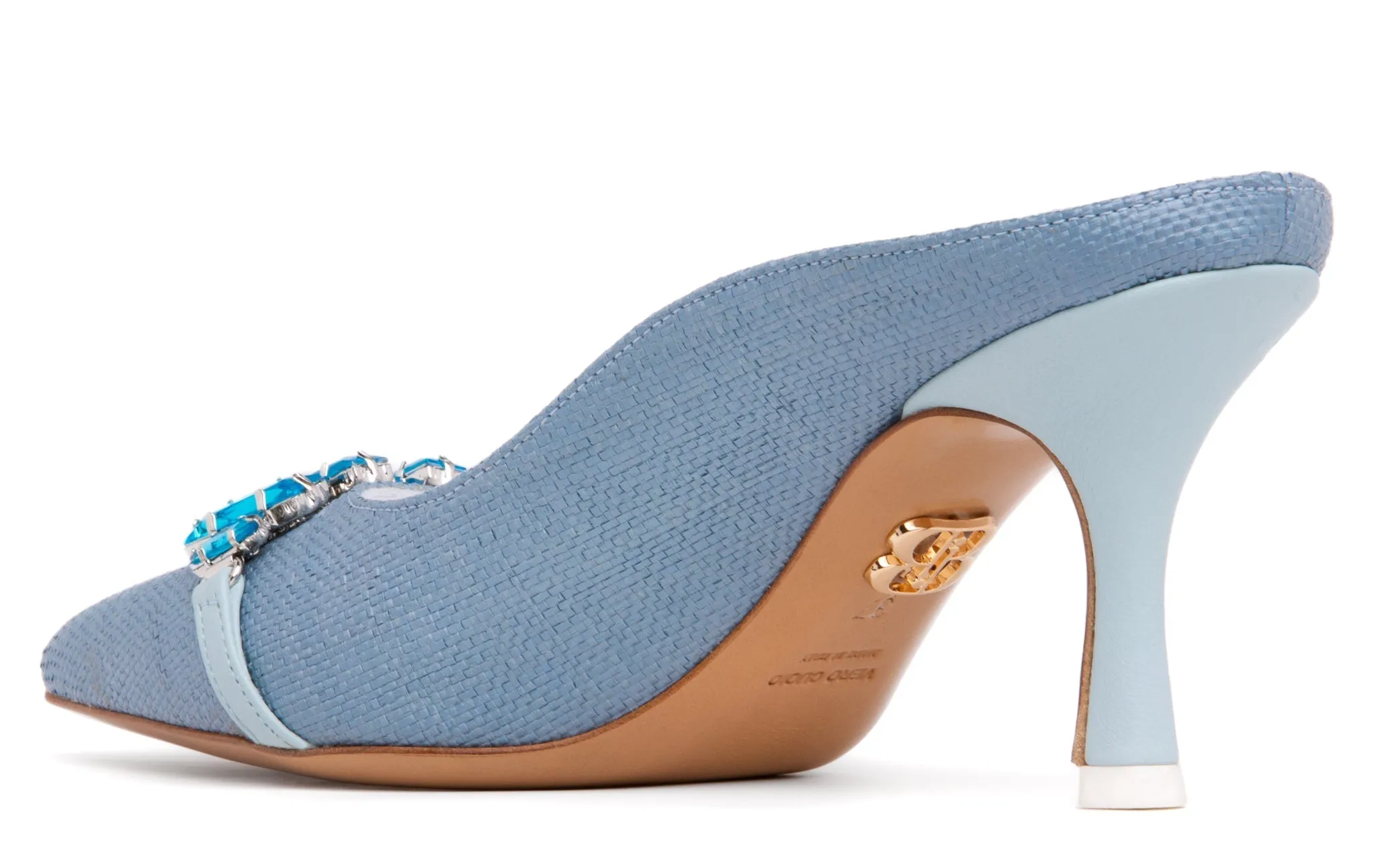 Graziela Off-White Canvas Mule