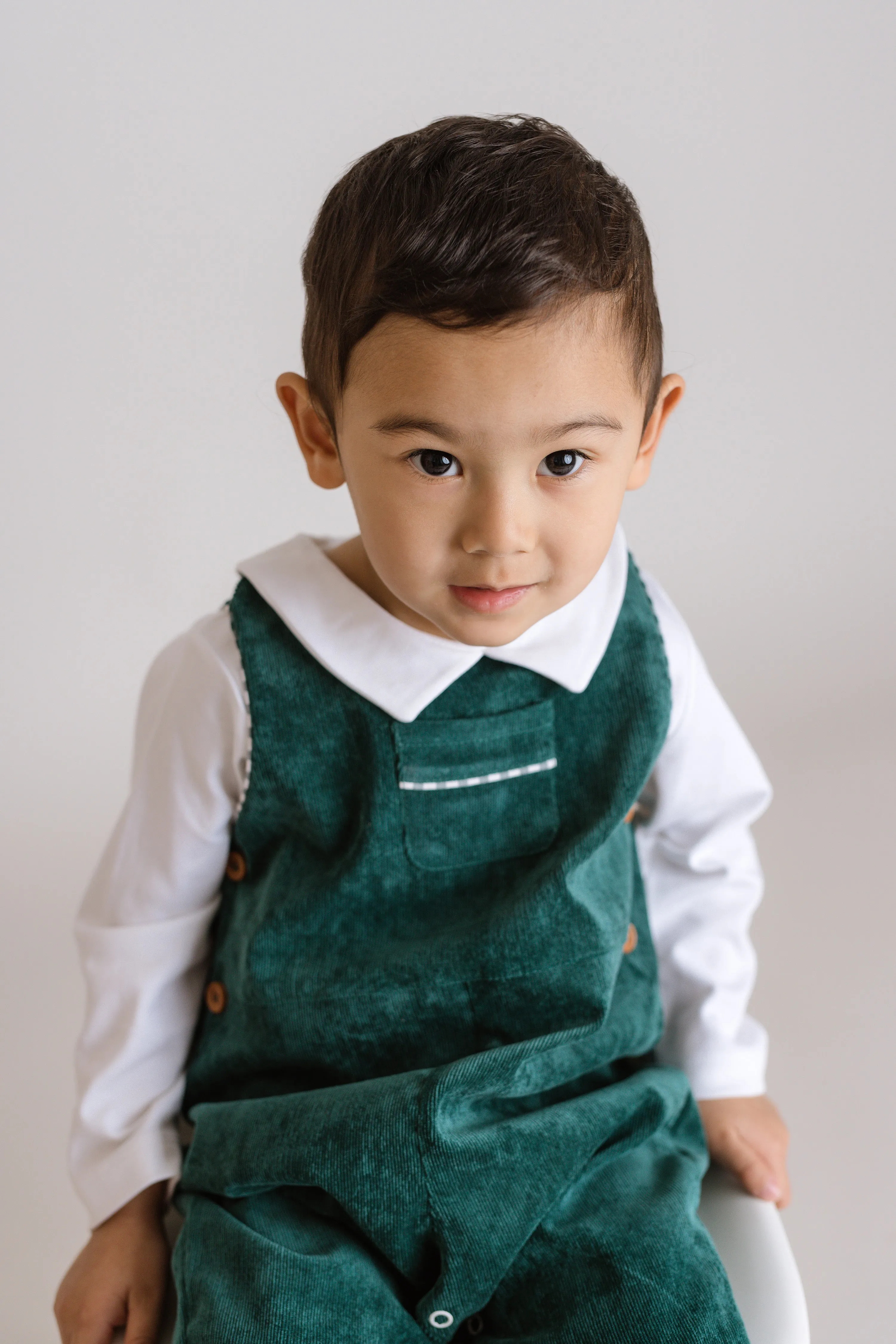 Green Corduroy Jon Jon, Toddler Boys