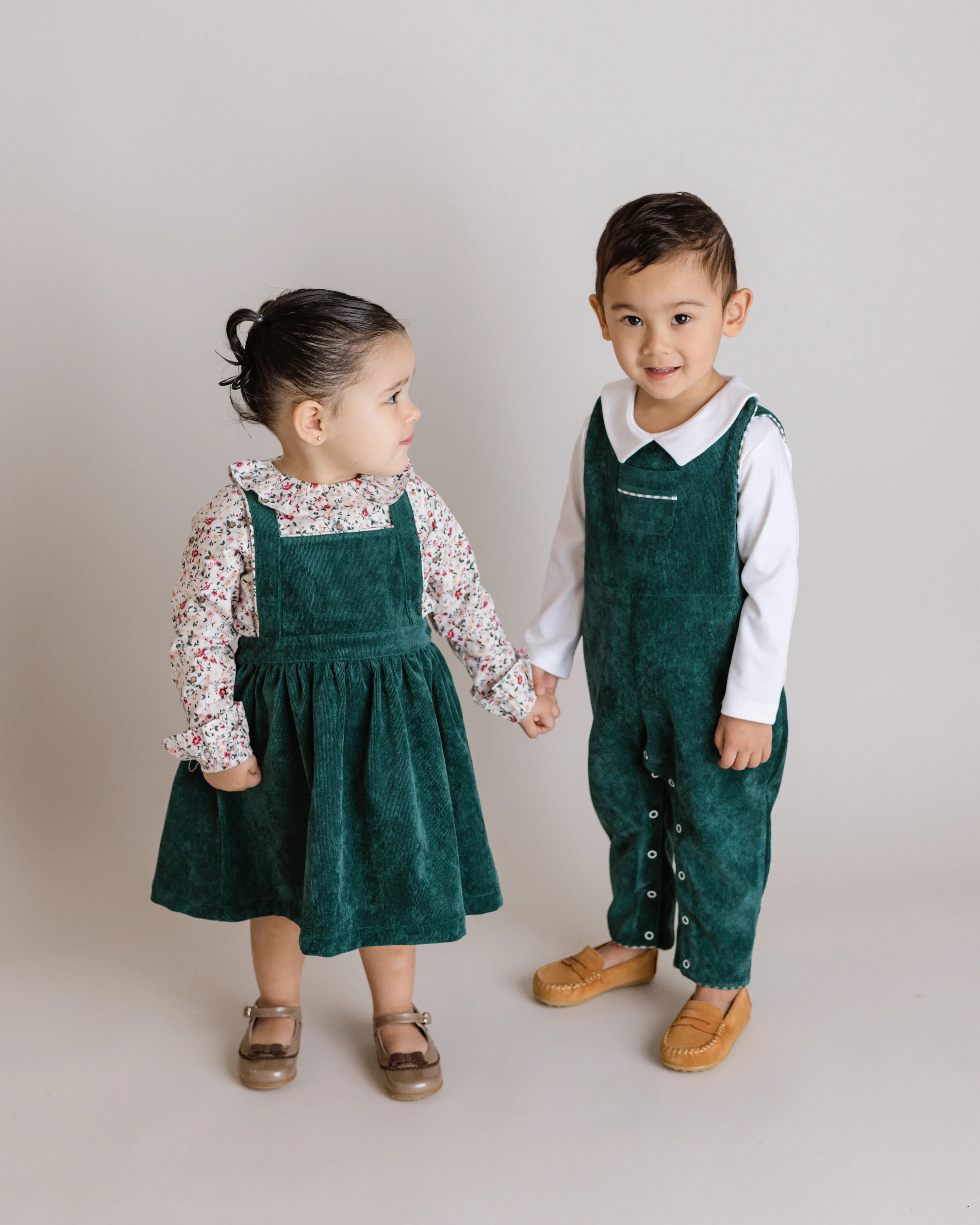 Green Corduroy Jon Jon, Toddler Boys