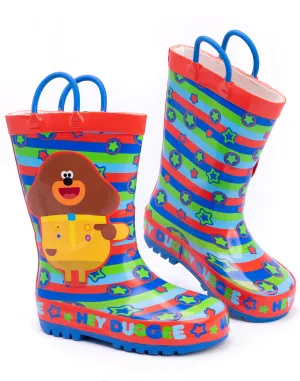 Hey Duggee Boys Wellies Children's Wellington Carry Handle Snow Boots