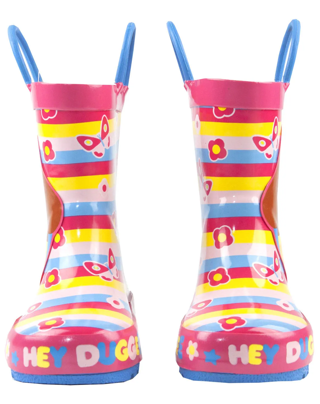 Hey Duggee Girls Wellies Children's Wellington Carry Handle Snow Boots