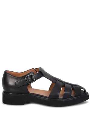 Hove black sandals