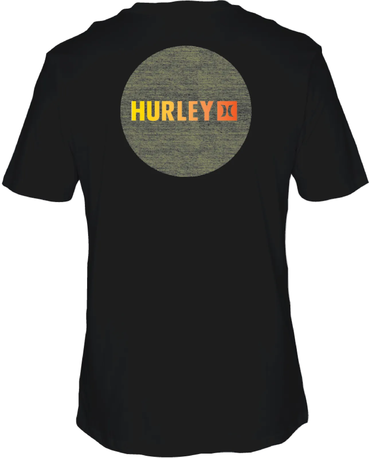 Hurley Mens Black Circle Gradient SS Tshirt