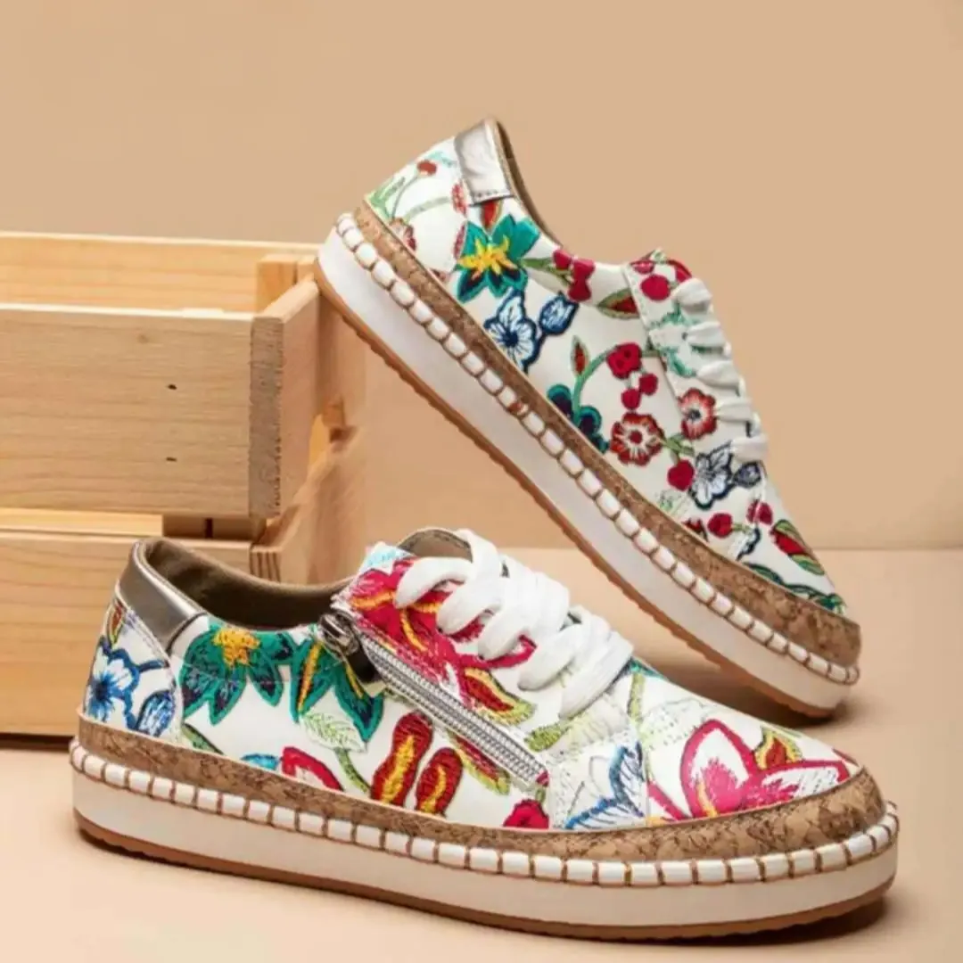 IIENE - ORTHOPEDIC FLORAL SHOES