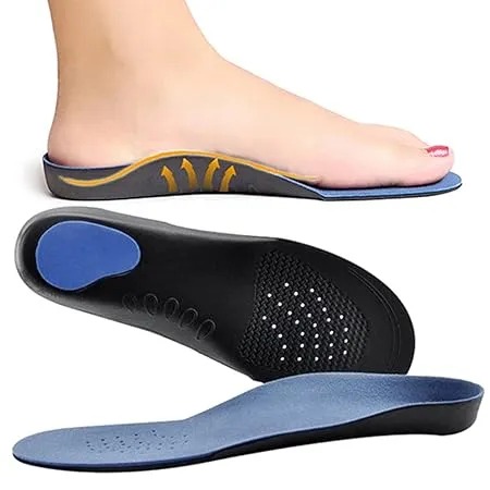 Importikaah Flat Feet Correction Insoles: Small Size (4-6/33-39) for Young Girls and Boys with Cut-to-Fit Technology