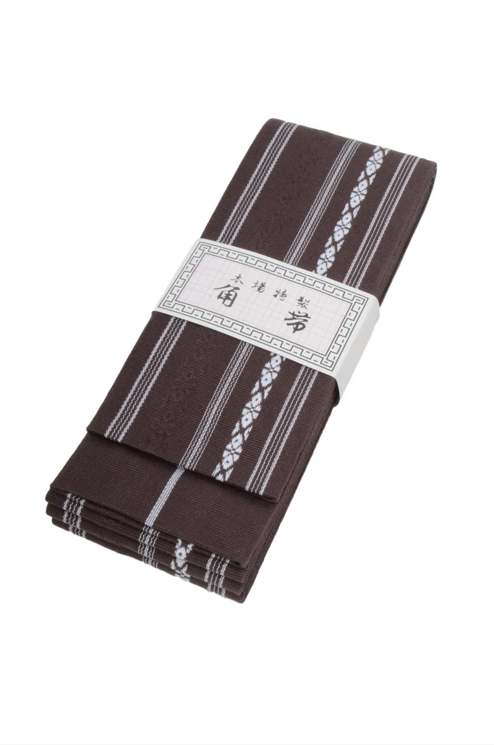 Men obi belt and Setta  sandals set : Brown