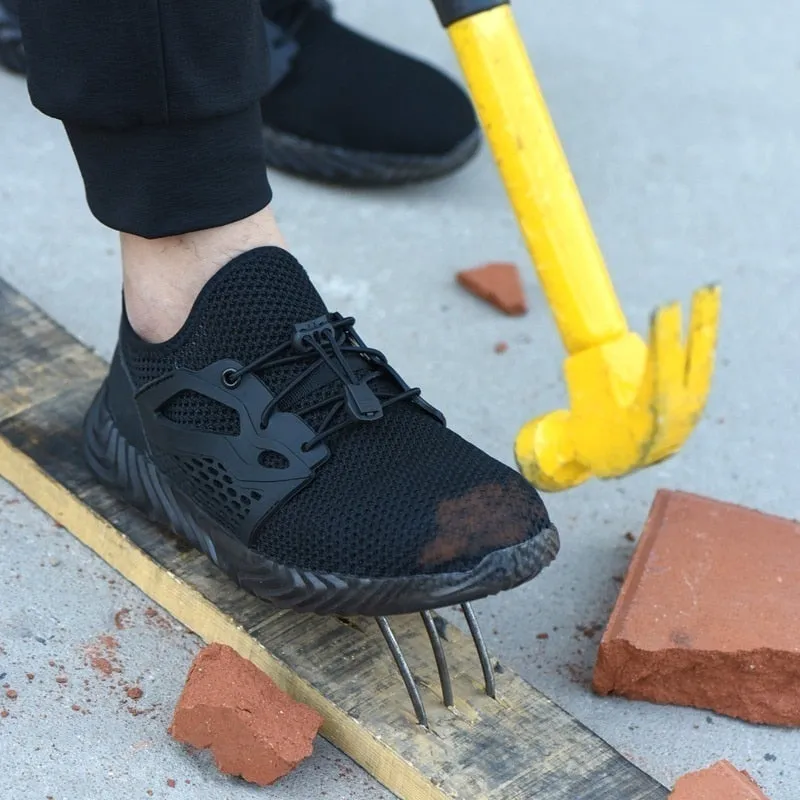 Men Steel Toe Cap Work Safety Shoes Puncture-Proof Boots Lightweight Sneakers - MS50278