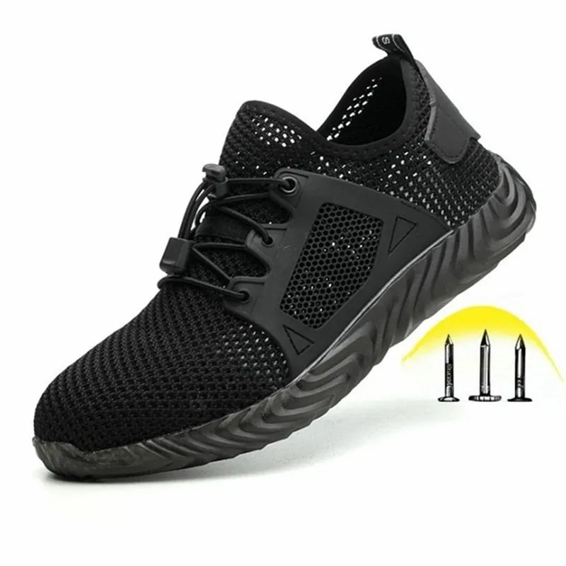 Men Steel Toe Cap Work Safety Shoes Puncture-Proof Boots Lightweight Sneakers - MS50278