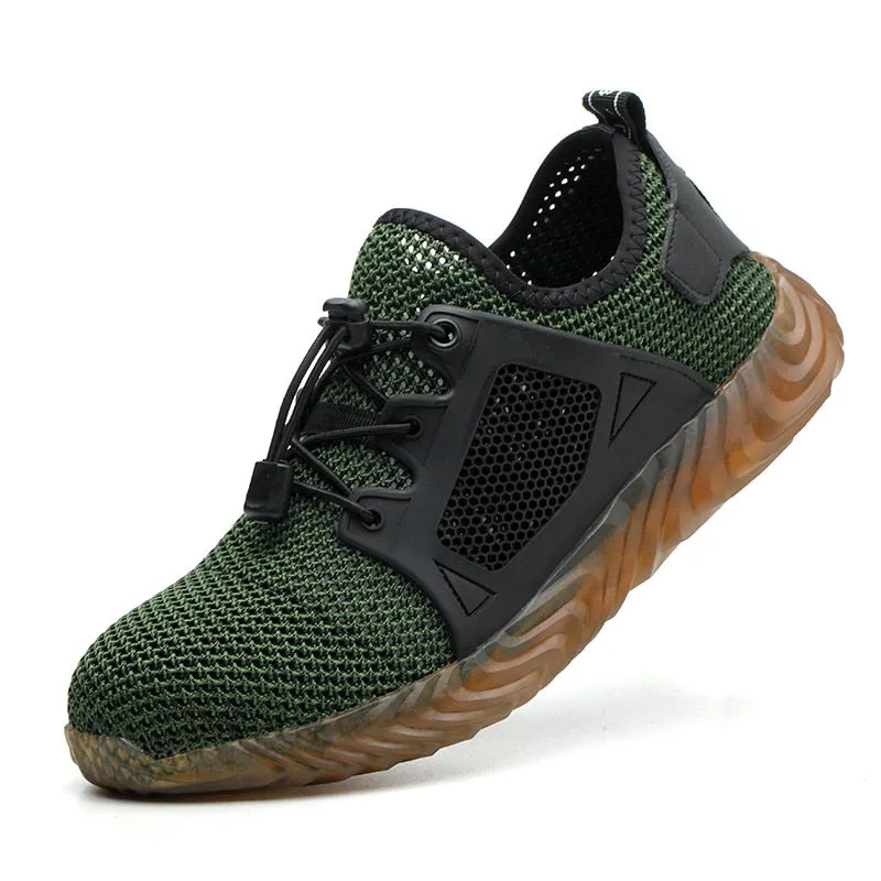 Men Steel Toe Cap Work Safety Shoes Puncture-Proof Boots Lightweight Sneakers - MS50278