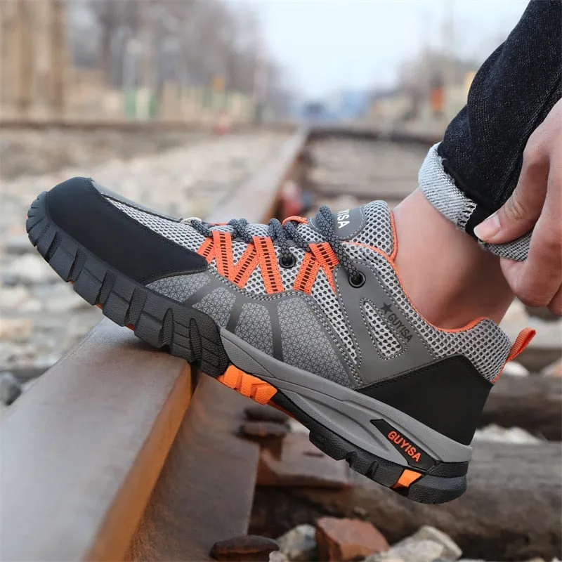 Men Work Sneakers Steel Toe Shoes Safety Shoes Puncture-Proof Work Shoes - MS50284