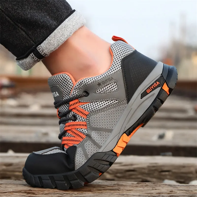 Men Work Sneakers Steel Toe Shoes Safety Shoes Puncture-Proof Work Shoes - MS50284