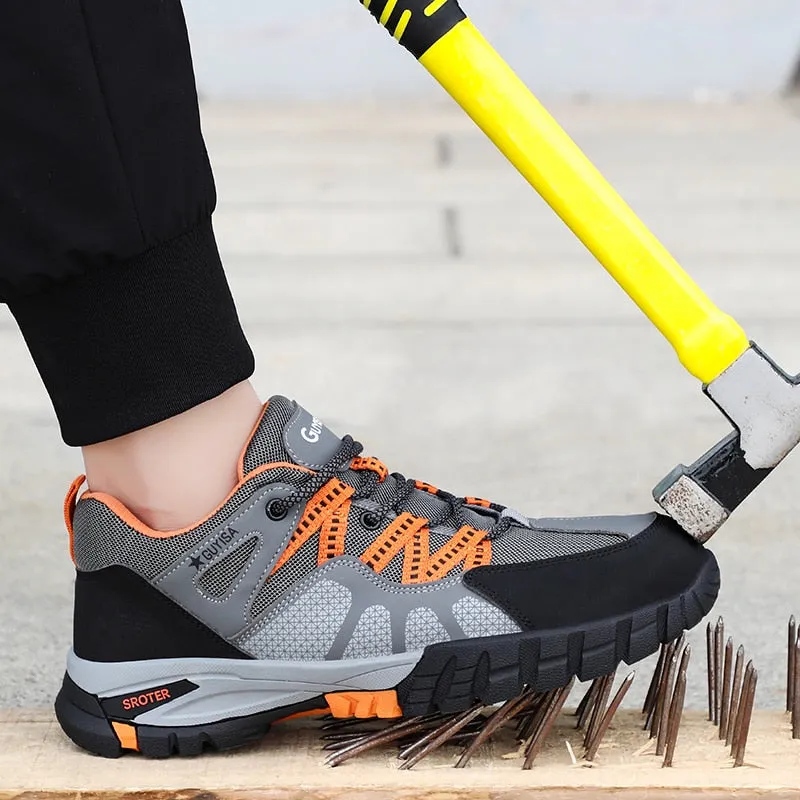 Men Work Sneakers Steel Toe Shoes Safety Shoes Puncture-Proof Work Shoes - MS50284