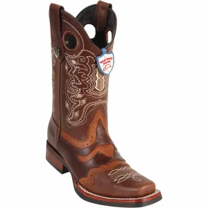Men's Wild West Genuine Leather Rodeo Toe Boot 281TH3807