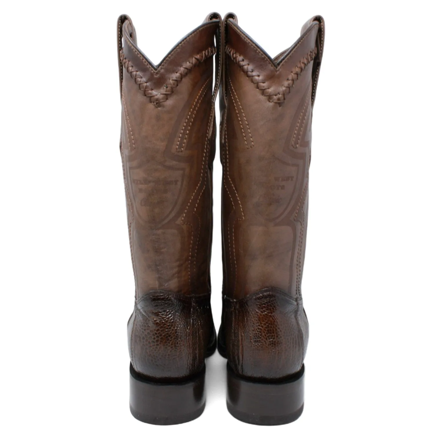 Men's Wild West Ostrich Leg Square Toe Boot 277L0516