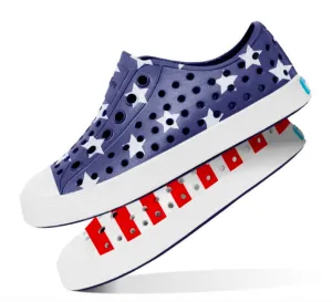 Native - Kid's Jefferson Shoe - Stars and Stripes