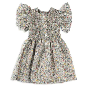 Navy Fall Liberty Smocked Dress