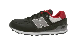New Balance Big Kids 574 Black/Charcoal Shoes