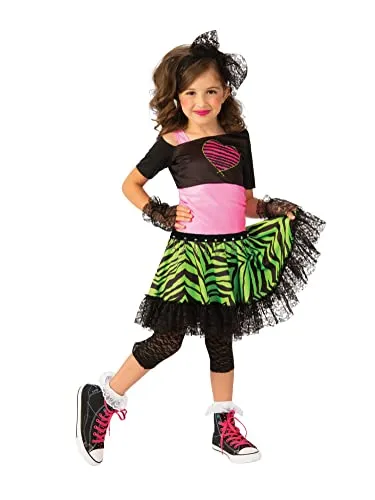 Rubie's Material Girl 1980s Girls Costume