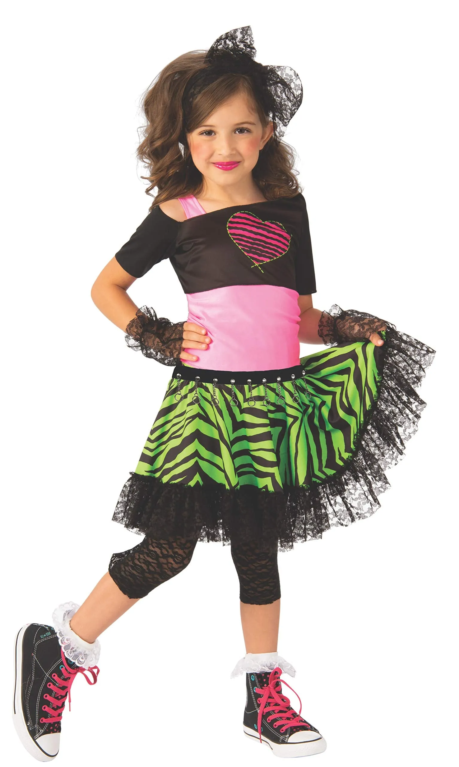 Rubie's Material Girl 1980s Girls Costume