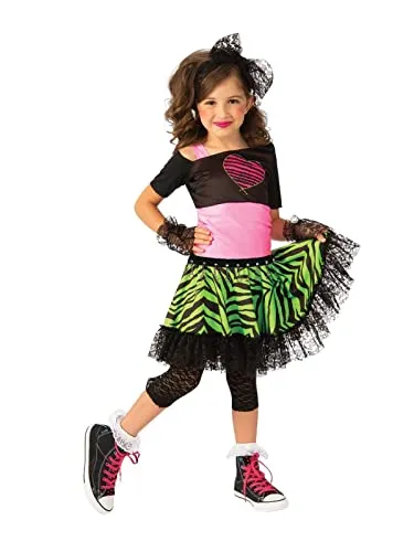Rubie's Material Girl 1980s Girls Costume